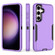 Samsung Galaxy S25+ 5G Magnetic 2 in 1 PC Hybrid TPU Phone Case - Purple+Black