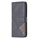 Samsung Galaxy S25+ 5G Magnetic Buckle Rhombus Texture Leather Phone Case - Black