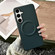 Samsung Galaxy S25+ 5G Magsafe Magnetic Plain Leather Phone Case - Dark Green Samsung Galaxy S25+ 5G Magsafe Magnetic Plain Leather Phone Case - Dark Green