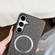Samsung Galaxy S25+ 5G Magsafe Magnetic Ring Cloth Texture Phone Case - Blue