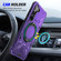 Samsung Galaxy S25+ 5G MagSafe Magnetic Shockproof Phone Case with Ring Holder - Purple