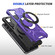 Samsung Galaxy S25+ 5G MagSafe Magnetic Shockproof Phone Case with Ring Holder - Purple