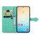 Samsung Galaxy S25+ 5G Mandala Flower Embossed Leather Phone Case - Green