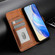 Samsung Galaxy S25+ 5G Multi-Card Slots Zipper Wallet Leather Phone Case - Brown