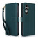 Samsung Galaxy S25+ 5G Multi-Card Wallet RFID Leather Phone Case - Green