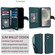 Samsung Galaxy S25+ 5G Multi-Card Wallet RFID Leather Phone Case - Green
