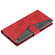 Samsung Galaxy S25+ 5G Nail Skin Feel Stitching Calf Texture Leather Phone Case - Red
