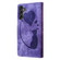 Samsung Galaxy S25+ 5G Pen Heart Cat Embossed Leather Phone Case - Purple
