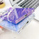 Samsung Galaxy S25+ 5G Plating Glitter Texture Chain Wristband TPU Phone Case with Lens Film - Purple Feather Yarn