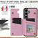 Samsung Galaxy S25+ 5G Printed Double Buckle RFID Anti-theft Phone Case - Pastoral Rose