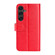Samsung Galaxy S25+ 5G R64 Texture Horizontal Flip Leather Phone Case - Red