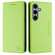 Samsung Galaxy S25+ 5G RC01 Dual-Folded Magnetic Suction RFID Leather Phone Case - Grass Green