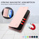 Samsung Galaxy S25+ 5G RC01 Dual-Folded Magnetic Suction RFID Leather Phone Case - Pink