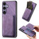 Samsung Galaxy S25+ 5G Retro Leather Card Bag Magnetic Phone Case - Purple