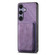 Samsung Galaxy S25+ 5G Retro Leather Card Bag Magnetic Phone Case - Purple