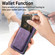 Samsung Galaxy S25+ 5G Retro Leather Card Bag Magnetic Phone Case - Purple