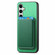 Samsung Galaxy S25+ 5G Retro Magsafe Card Bag PU Back Cover Phone Case - Green