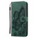 Samsung Galaxy S25+ 5G Retro Skin Feel Butterflies Embossing Horizontal Flip Leather Phone Case - Green