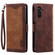 Samsung Galaxy S25+ 5G Retro Splicing Horizontal Flip Leather Phone Case - Brown
