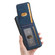 Samsung Galaxy S25+ 5G Retro Splitable Magnetic Stand Card Bag Leather Phone Case - Blue