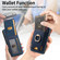 Samsung Galaxy S25+ 5G Retro Splitable Magnetic Stand Card Bag Leather Phone Case - Blue