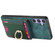 Samsung Galaxy S25+ 5G Retro Splitable Magnetic Stand Card Bag Leather Phone Case - Green
