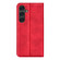 Samsung Galaxy S25+ 5G Retro-skin Magnetic Suction Leather Phone Case - Red