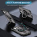 Samsung Galaxy S25+ 5G Ring Holder Carbon Fiber PC Hybrid TPU Phone Case - Grey