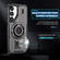 Samsung Galaxy S25+ 5G Ring Holder Carbon Fiber PC Hybrid TPU Phone Case - Grey