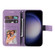 Samsung Galaxy S25+ 5G Seven-petal Flowers Embossing Leather Phone Case - Light Purple