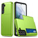 Samsung Galaxy S25+ 5G Shockproof Armor Phone Case with Card Slot - Green
