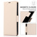 Samsung Galaxy S25+ 5G Side Buckle RFID Anti-theft Leather Phone Case - Apricot