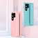 Samsung Galaxy S25+ 5G Skin Elastic Wrist Grip Back Cover Phone Case - Pink