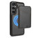 Samsung Galaxy S25+ 5G Skin Feel Detachable Card Bag Magsafe Phone Case - Black