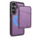 Samsung Galaxy S25+ 5G Skin Feel Detachable Card Bag Magsafe Phone Case - Purple