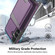 Samsung Galaxy S25+ 5G Skin Feel Detachable Card Bag Magsafe Phone Case - Purple