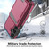 Samsung Galaxy S25+ 5G Skin Feel Detachable Card Bag Magsafe Phone Case - Wine Red