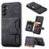 Samsung Galaxy S25+ 5G Skin Feel Dream RFID Anti-theft PU Card Bag Phone Case - Black