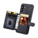 Samsung Galaxy S25+ 5G Skin Feel Dream RFID Anti-theft PU Card Bag Phone Case - Black