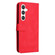 Samsung Galaxy S25+ 5G Skin Feel Life Tree Metal Button Leather Phone Case - Red