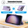 Samsung Galaxy S25+ 5G Skin Feel Pure Color Card Slots Leather Phone Case with Dual Lanyard - Purple