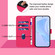 Samsung Galaxy S25+ 5G Skin Feel Solid Color Leather Phone Case with Lanyard - Rose Red