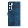Samsung Galaxy S25+ 5G Skin-feel Embossed Butterfly Leather Phone Case - Blue