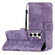 Samsung Galaxy S25+ 5G Skin-feel Embossed Butterfly Leather Phone Case - Purple