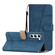 Samsung Galaxy S25+ 5G Skin-feel Stitching Leather Phone Case - Blue
