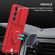 Samsung Galaxy S25+ 5G Sliding Camshield Magnetic Card Holder Silicone Phone Case - Red