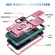 Samsung Galaxy S25+ 5G Sliding Camshield TPU Hybrid PC Phone Case with Holder - Pink+Green