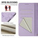 Samsung Galaxy S25+ 5G Smile Embossing RFID Leather Phone Case - Light Purple