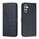 Samsung Galaxy S25+ 5G Stitching Calf Texture Buckle Leather Phone Case - Blue