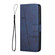 Samsung Galaxy S25+ 5G Stitching Calf Texture Buckle Leather Phone Case - Blue